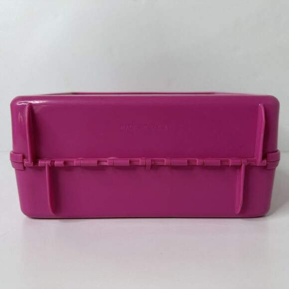 Vintage Tiny Toon Adventures Pink Plastic Lunch Box with Thermos 1990 Bugs Babs - Picture 5 of 16
